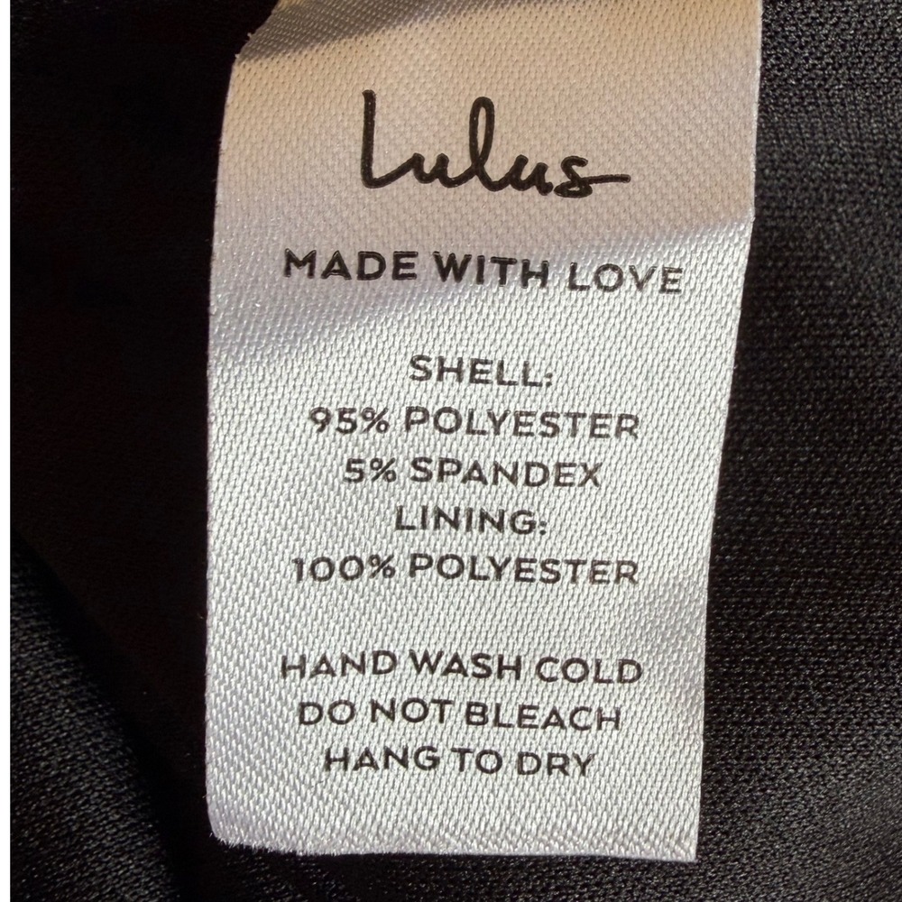 Lulus Glamorous Sweetheart Black Maxi Dress XL Long Sleeve Holiday Formal - Picture 9 of 9
